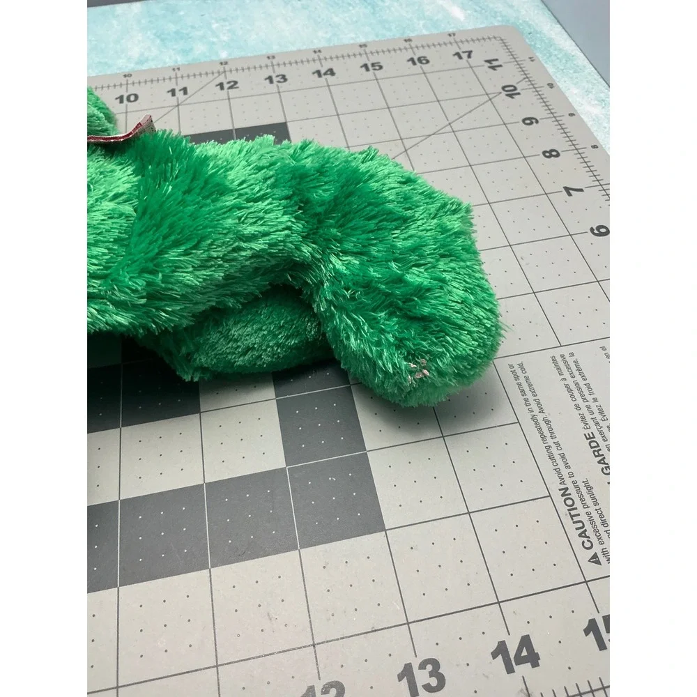 Ty Beanie Buddy Seasons the Bear Green Christmas Plush Santa Hat Antlers 2002‎
